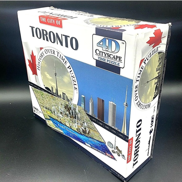 4D Cityscape Time Jigsaw Puzzle The City of Toronto Layer Map 1000+ Pieces - Picture 3 of 12